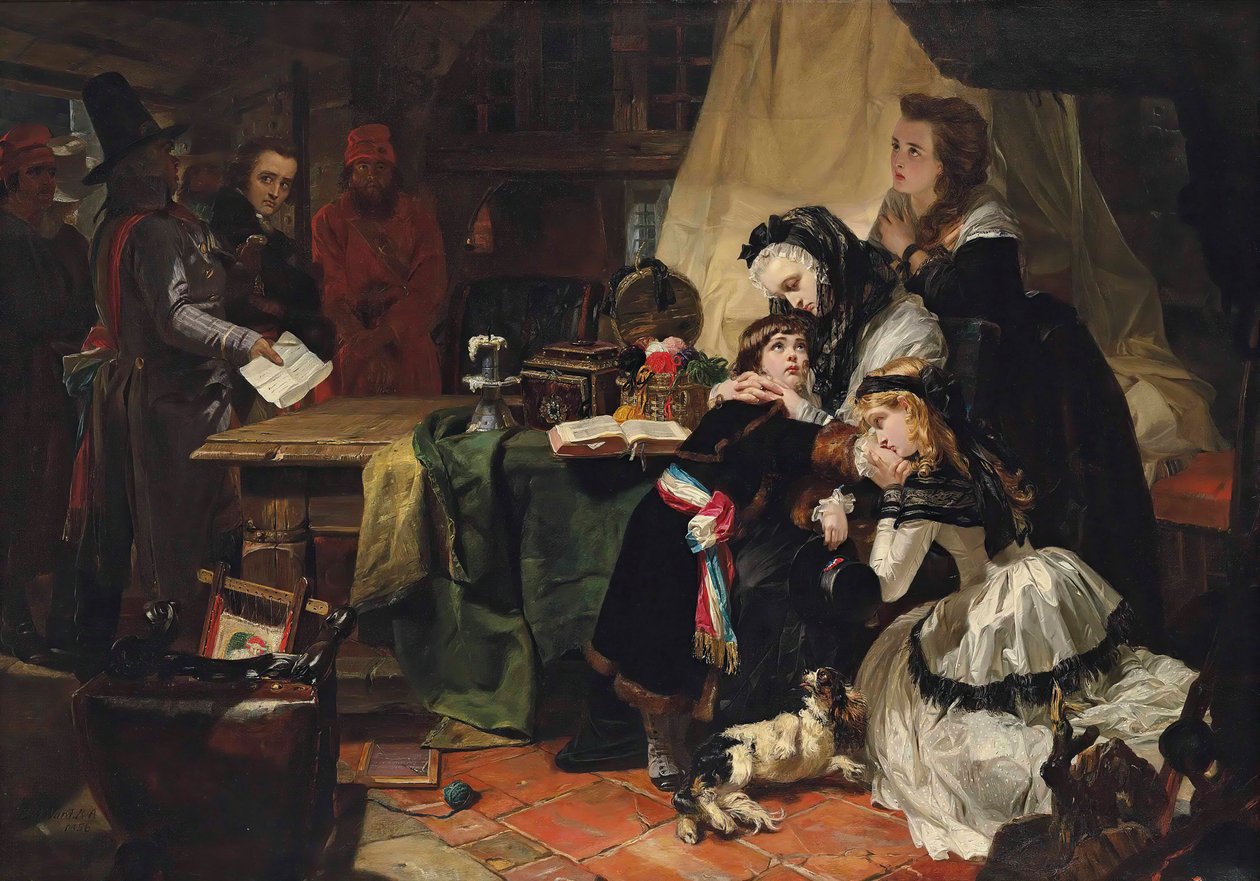 Marie Antoinette és fia utolsó elválása, 1856. alkotó: Edward Matthew Ward