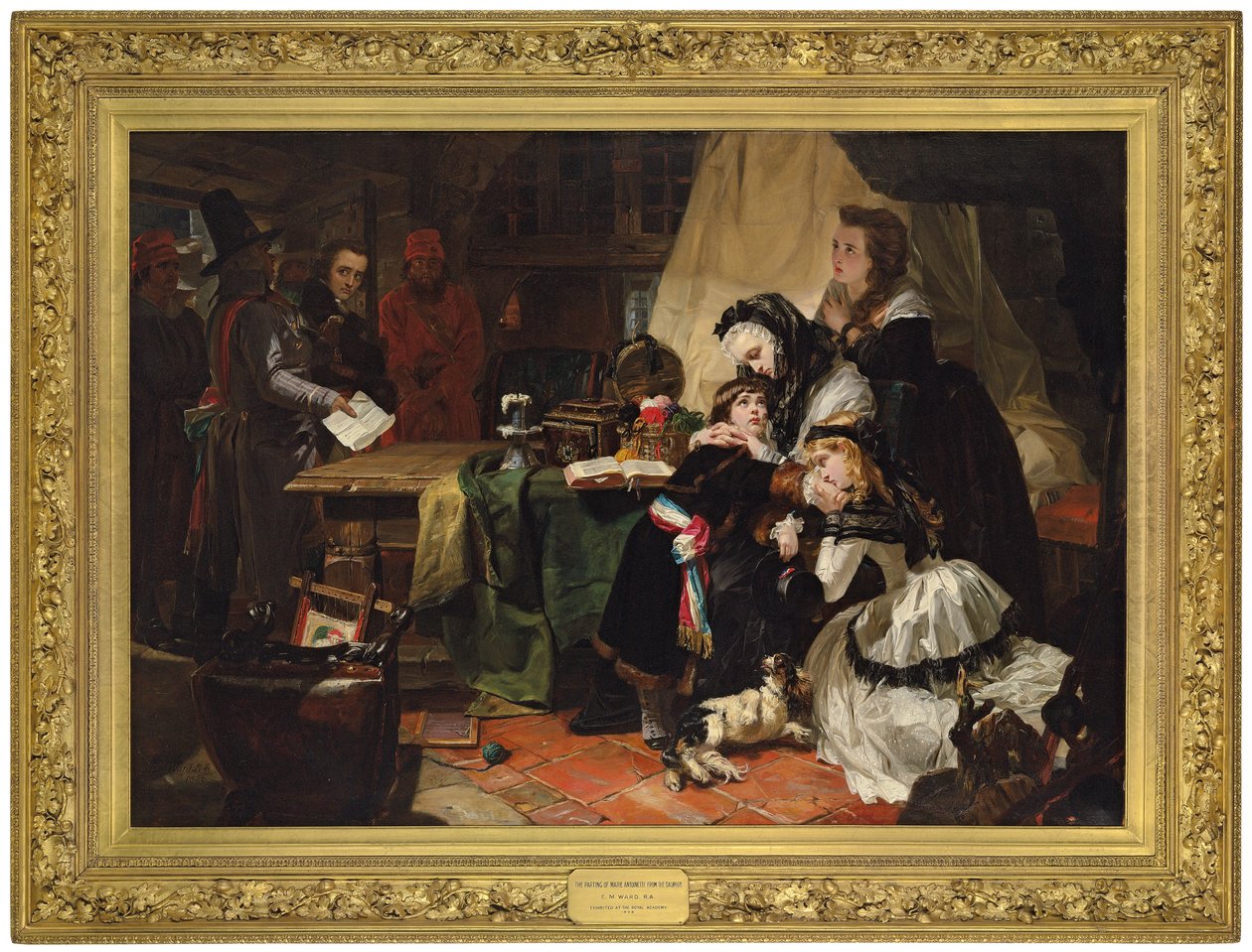Marie Antoinette és fia utolsó elválása, 1856 alkotó: Edward Matthew Ward