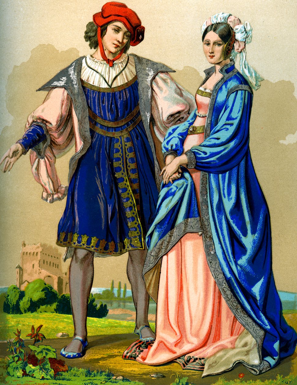 Nemesi francia házaspár a 15. század végén 1849. alkotó: Edward May