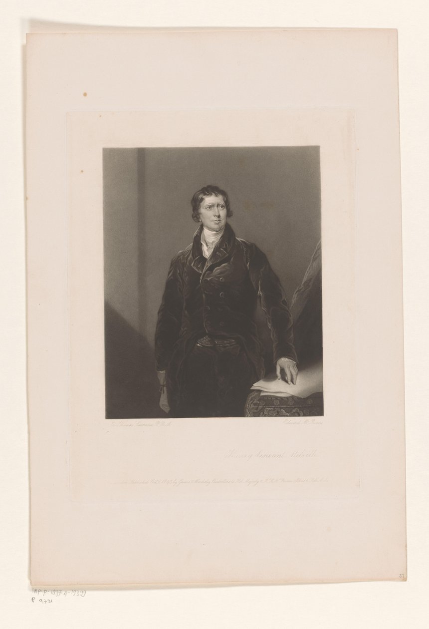 Henry Dundas portréja Henry Viscount Melville (cím a tárgyon) alkotó: Edward McInnes