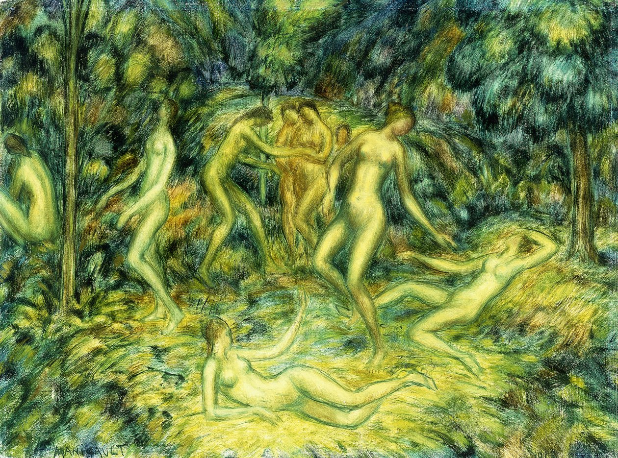 Táncoló nimfák, 1918 alkotó: Edward Middleton Manigault