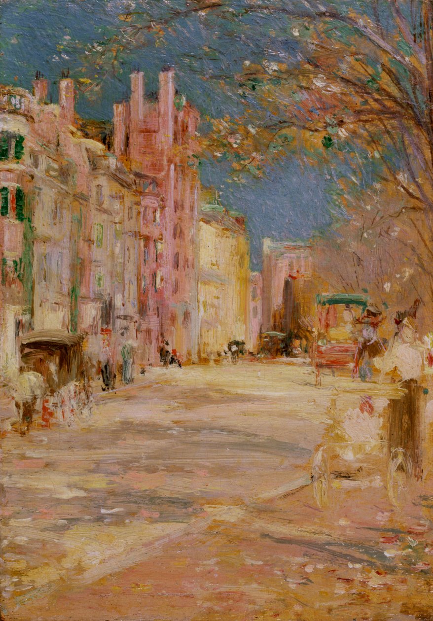 Bostoni utcakép (Boston Common) alkotó: Edward Mitchell Bannister