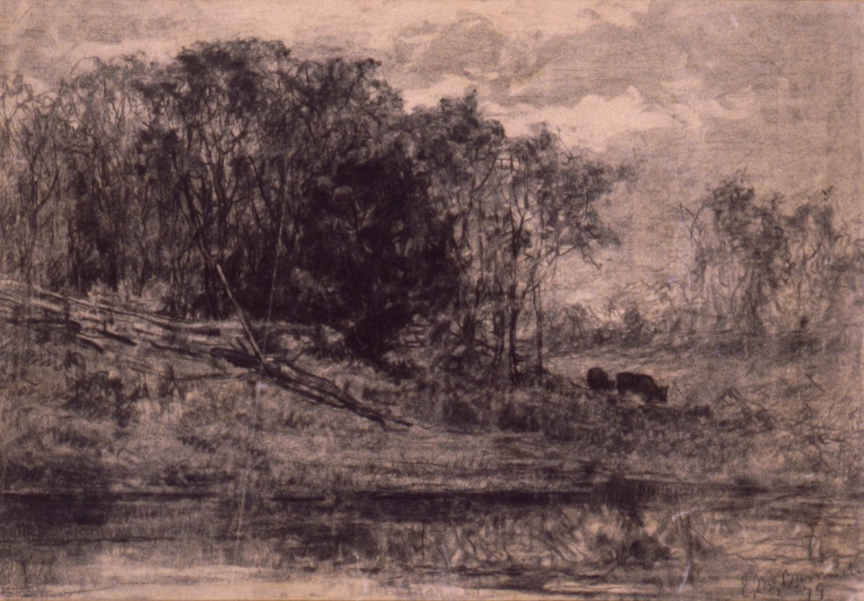 Tehenek az erdőben alkotó: Edward Mitchell Bannister