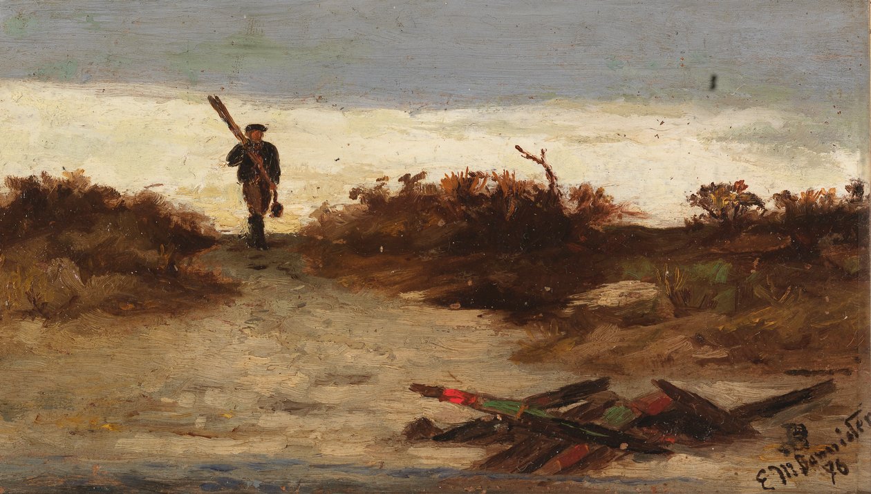 Vízi halász, 1886. alkotó: Edward Mitchell Bannister