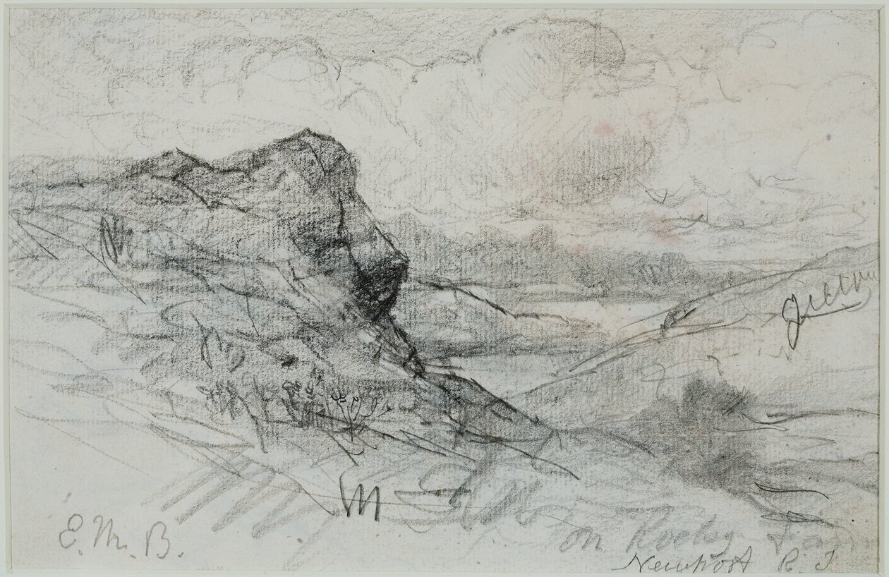 Newport, Rhode Island (#13B) c. 1880-as évek (grafit papíron) alkotó: Edward Mitchell Bannister