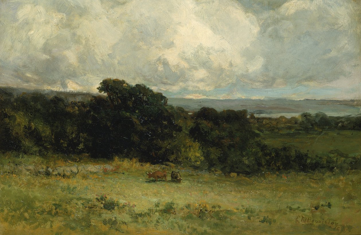Kellemes legelők, 1887. alkotó: Edward Mitchell Bannister