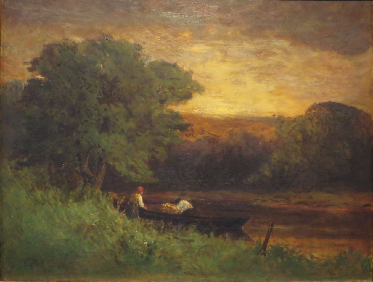 Folyami jelenet alkotó: Edward Mitchell Bannister