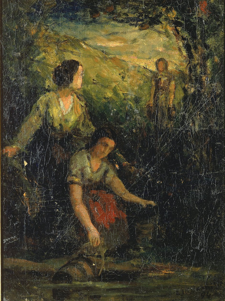 Az ivómedence (három nő a vízben) alkotó: Edward Mitchell Bannister