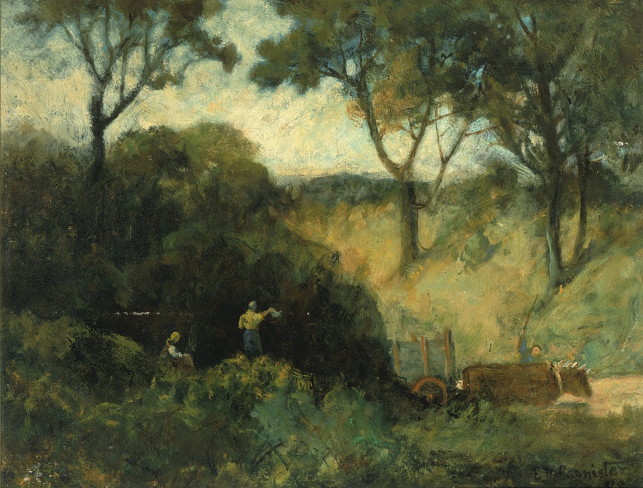A tisztelgés, 1895. alkotó: Edward Mitchell Bannister