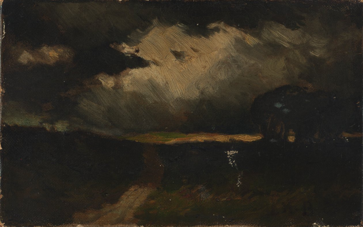 A vihar, 1881. alkotó: Edward Mitchell Bannister