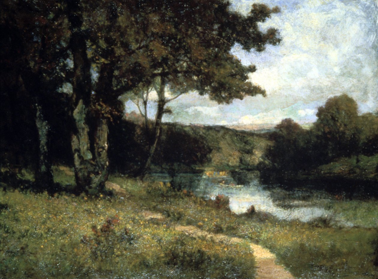 Fák a folyó mellett, 1891 alkotó: Edward Mitchell Bannister