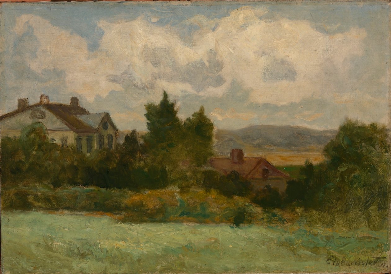 Cím nélkül (házak és fák) alkotó: Edward Mitchell Bannister