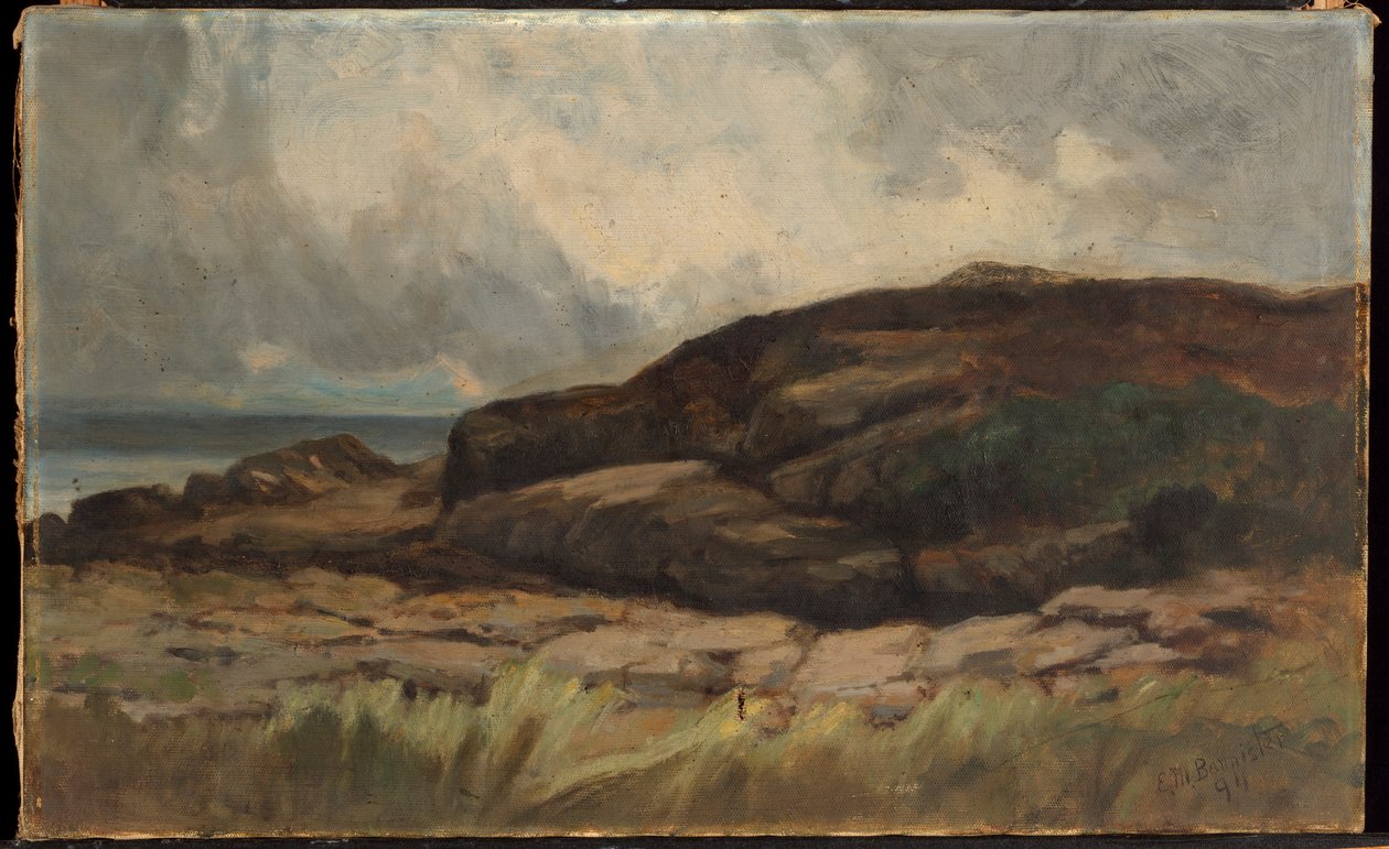 Cím nélkül (tájkép sziklákkal) alkotó: Edward Mitchell Bannister