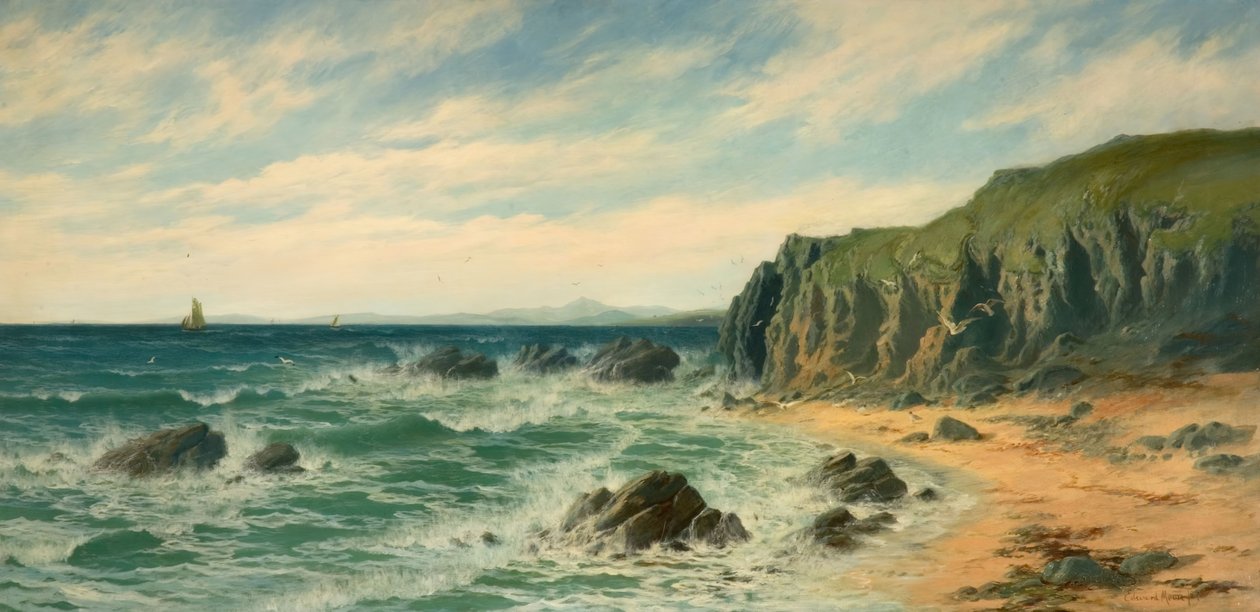 Tengerparti jelenet, 1887. alkotó: Edward Moore