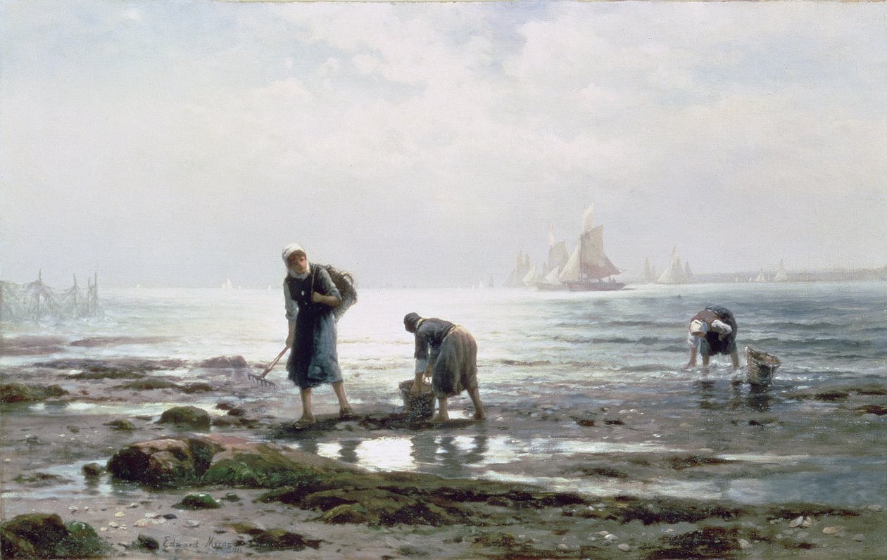 Osztrigagyűjtők, 1883 alkotó: Edward Moran