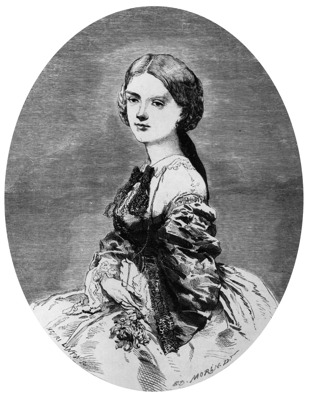 Maria Clotilde Savoyai hercegnő (metszet) alkotó: Edward Morin