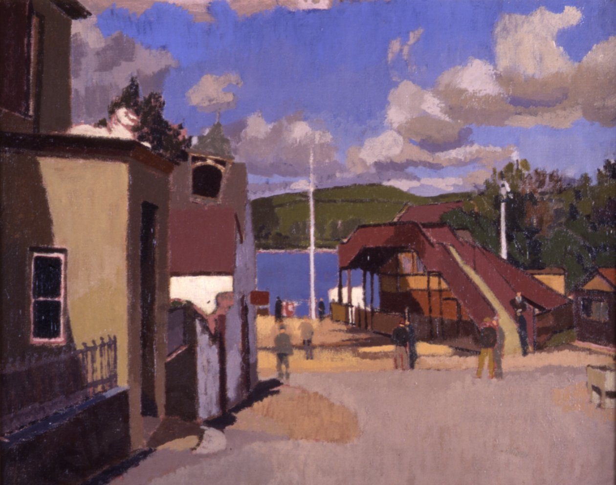 Ferryside állomás alkotó: Edward Morland Lewis