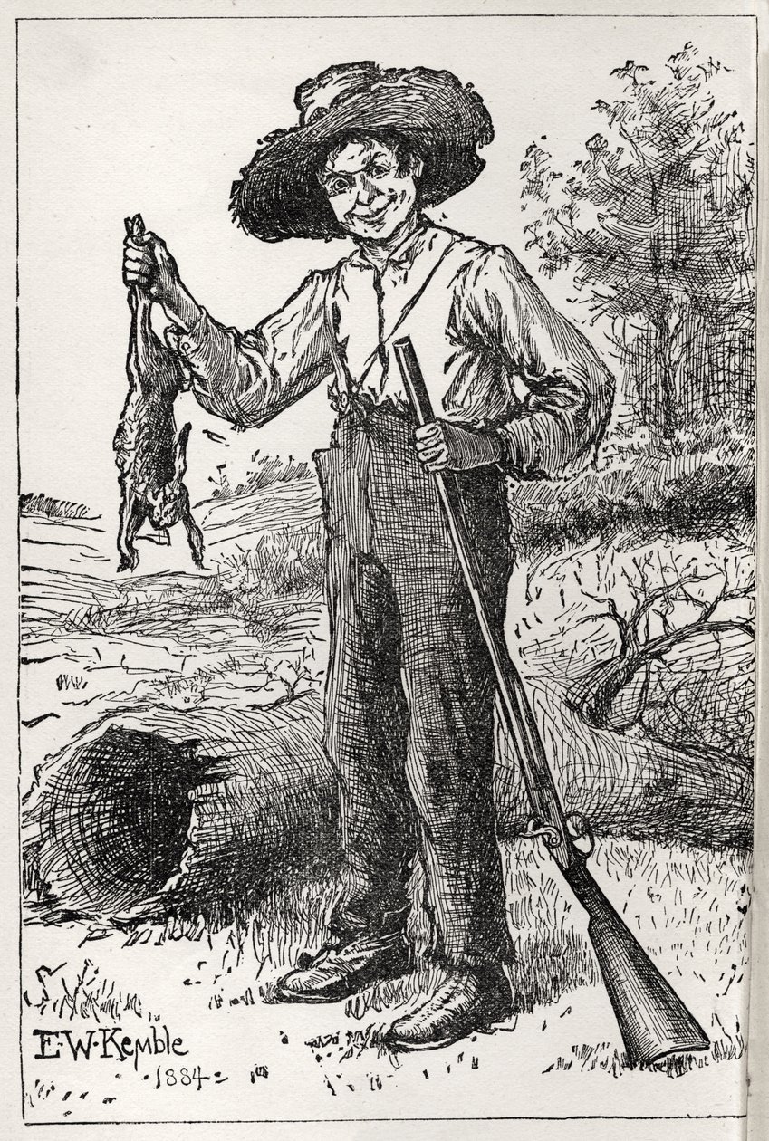 Mark Twain Huckleberry Finn kalandjai alkotó: Edward Parick Kinsella