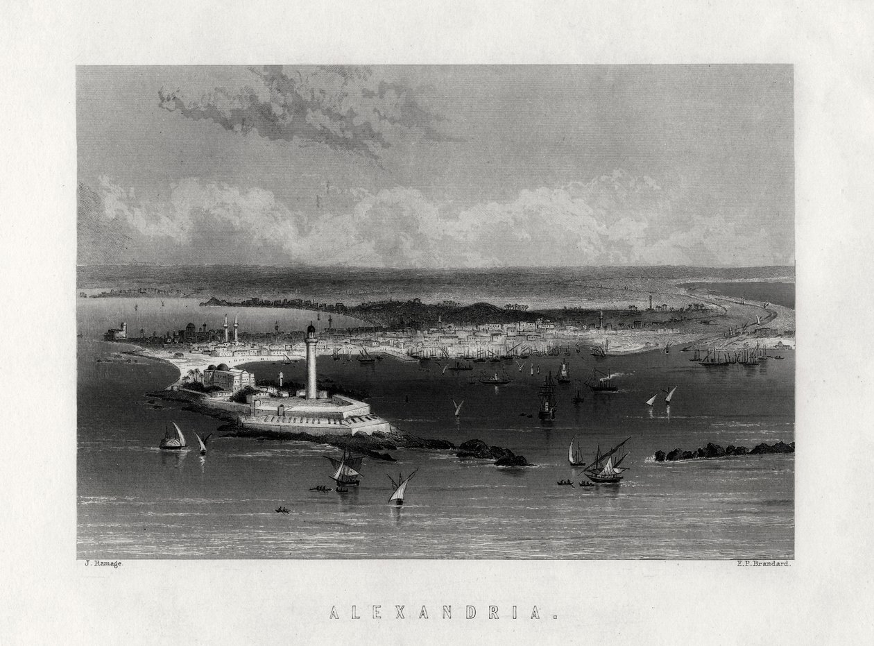 Alexandria, Egyiptom, 19. század alkotó: Edward Paxman Brandard