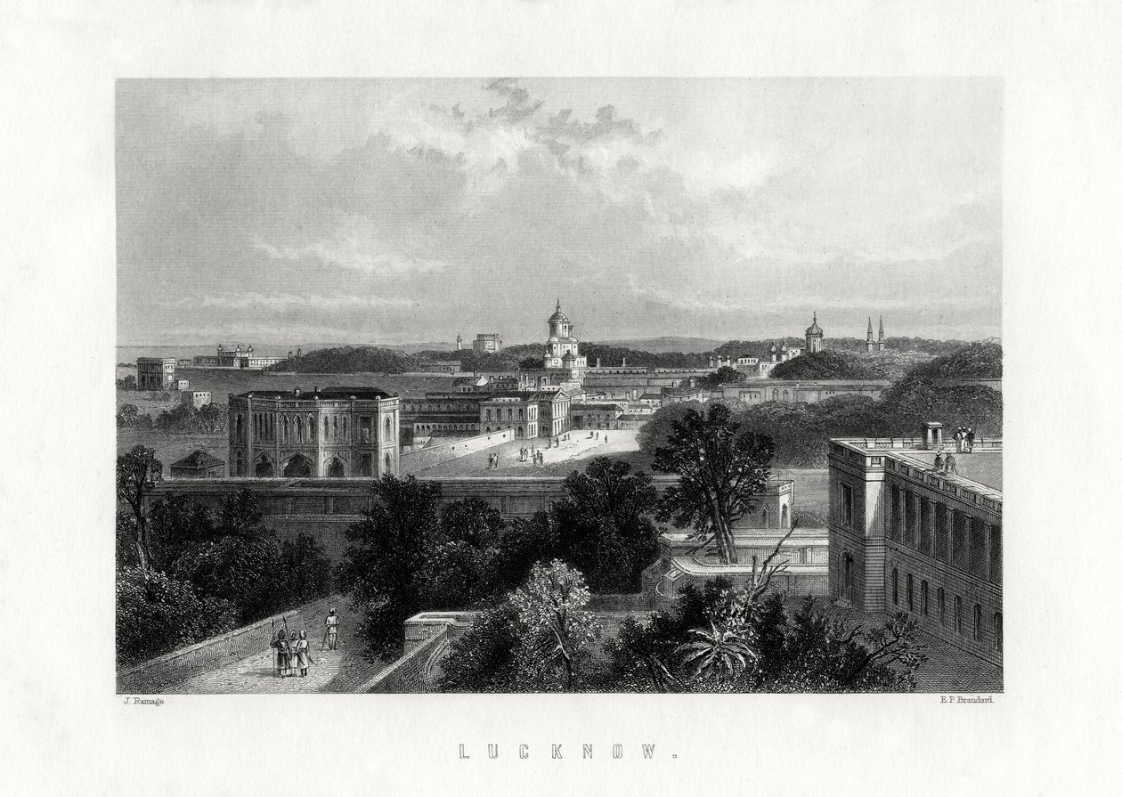 Lucknow, Uttar Pradesh állam fővárosa, India, 19. század alkotó: Edward Paxman Brandard
