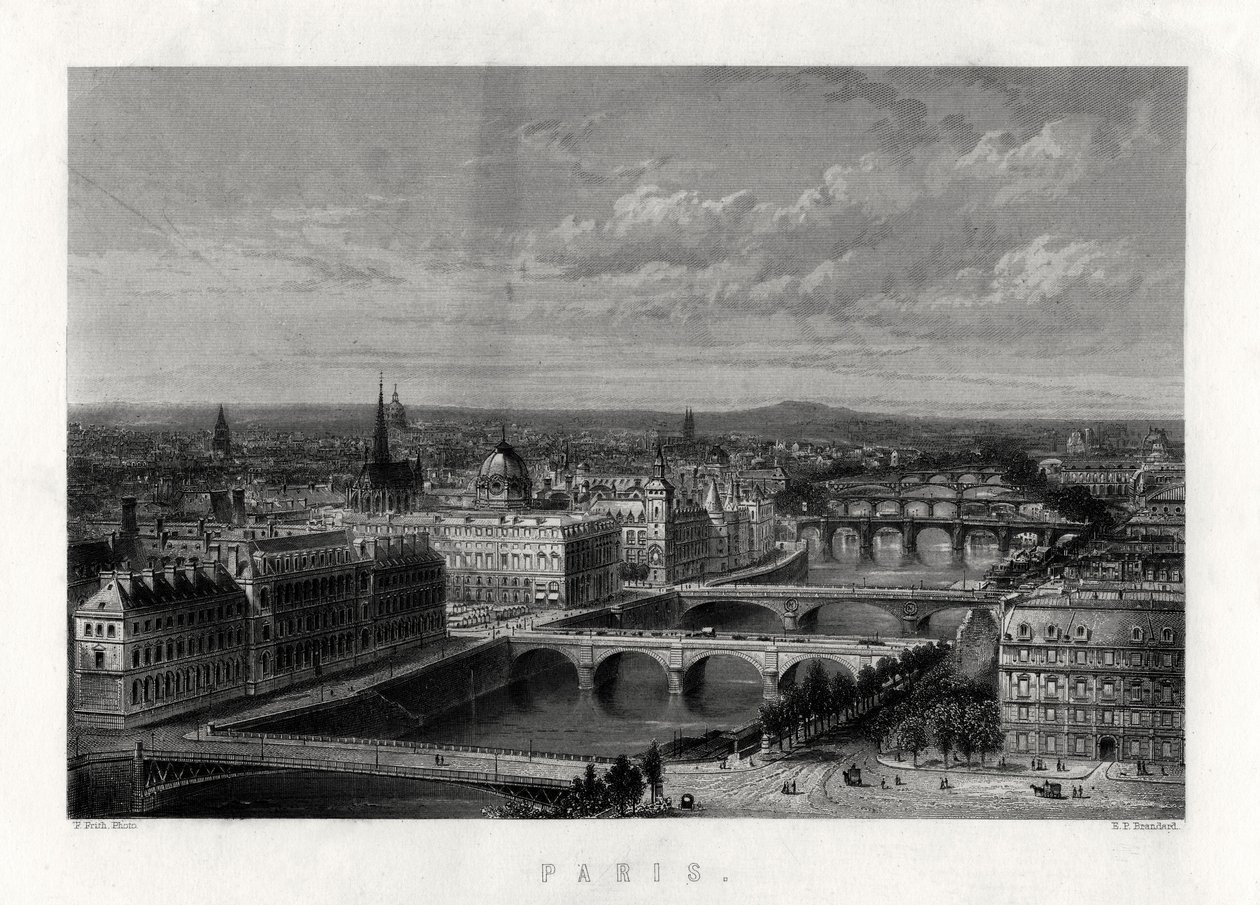 Párizs, Franciaország, 1883 alkotó: Edward Paxman Brandard