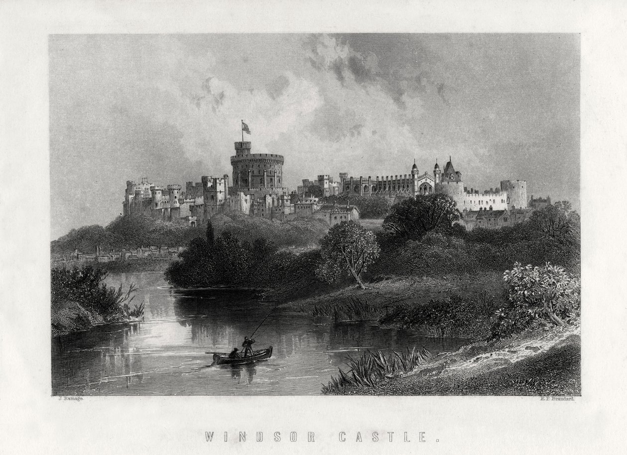 Windsori kastély, Anglia, 1883 alkotó: Edward Paxman Brandard