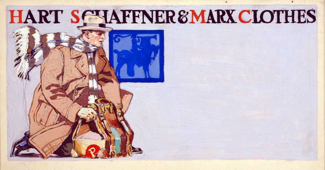 A Hart, Schaffner & Marx Clothes reklámja, pub. 1900 alkotó: Edward Penfield