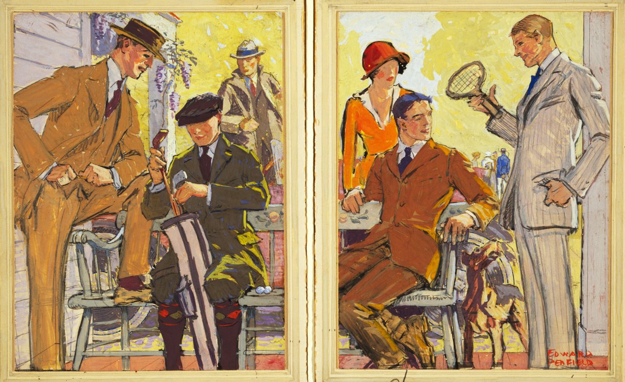 A Hart, Schaffner & Marx Clothes reklámja, pub. 1900 alkotó: Edward Penfield
