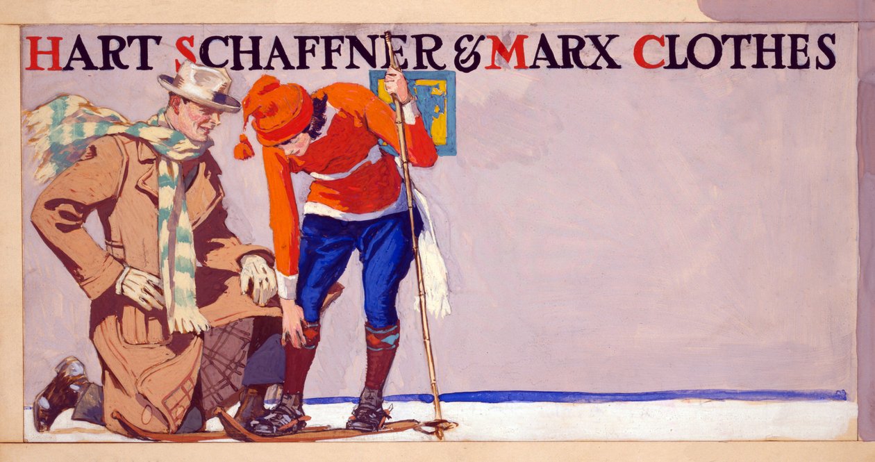 A Hart, Schaffner & Marx Clothes reklámja, pub. 1900 alkotó: Edward Penfield