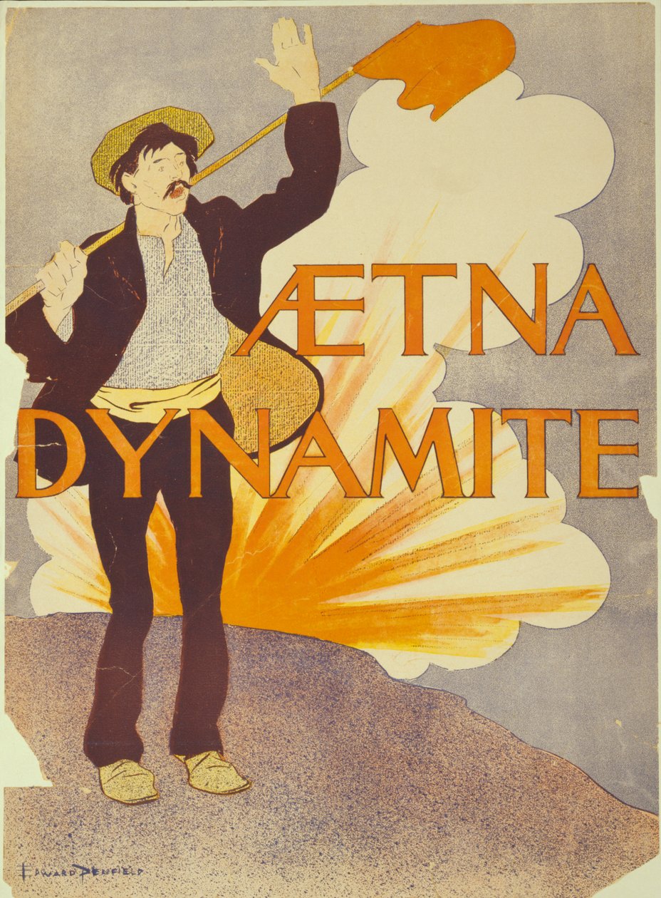 Aetna dinamit, 1895 alkotó: Edward Penfield