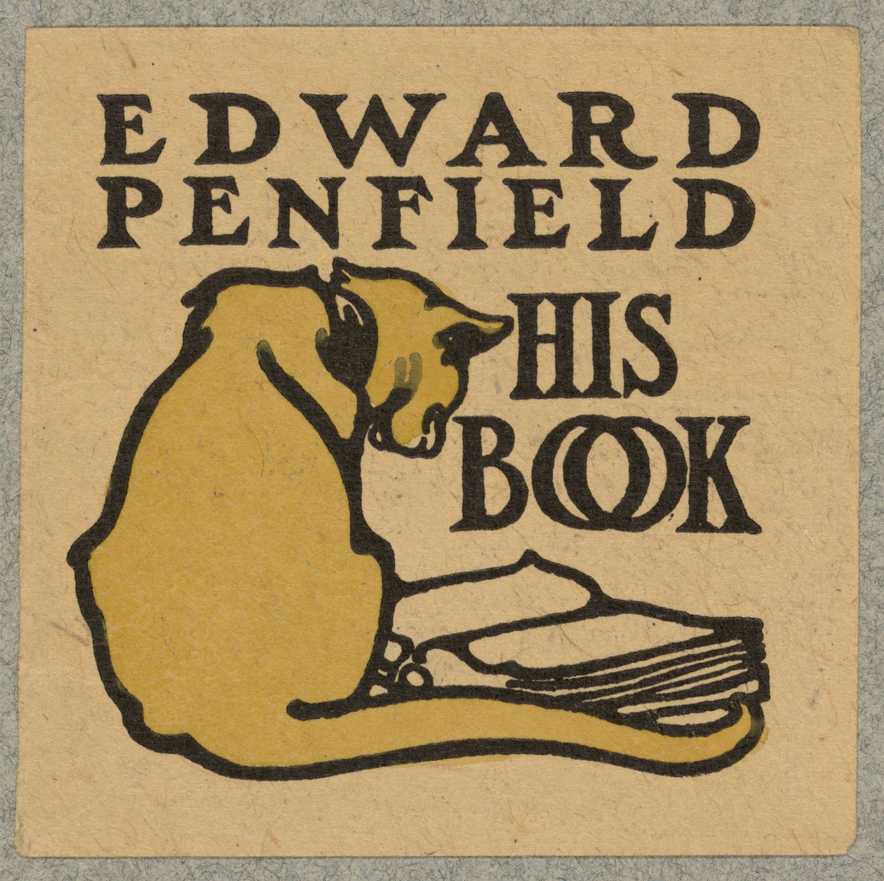 Könyvtábla, 1900 körül alkotó: Edward Penfield