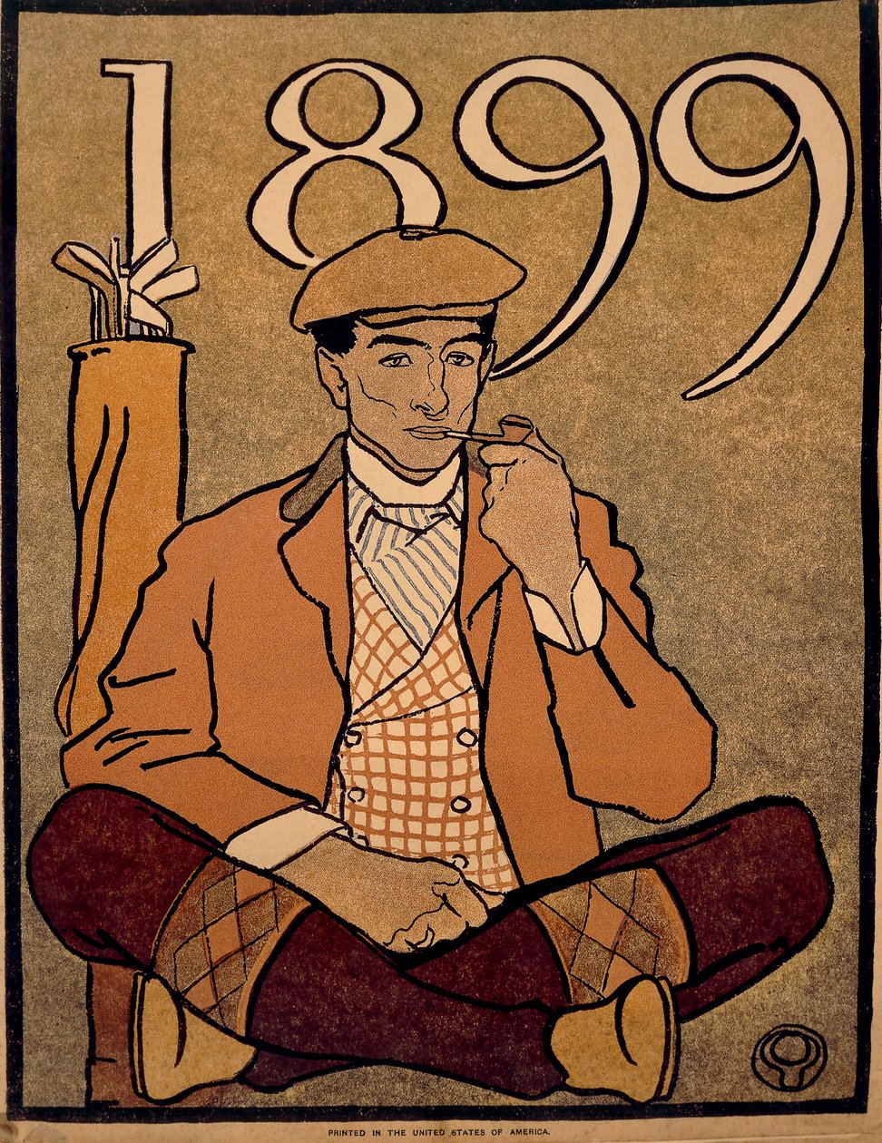 Golfnaptár, Edward Penfield, poszter alkotó: Edward Penfield