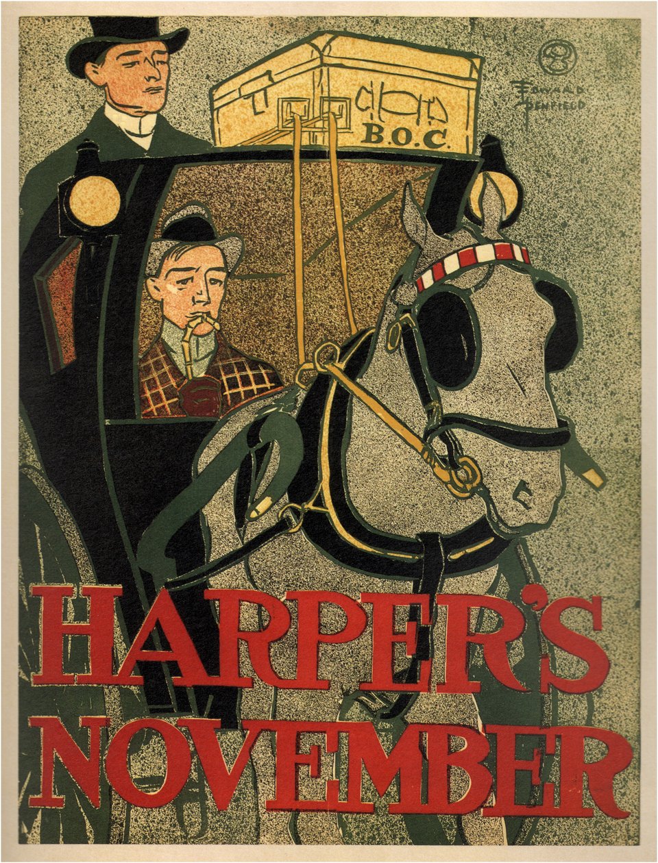 Harpers, 1896. november alkotó: Edward Penfield