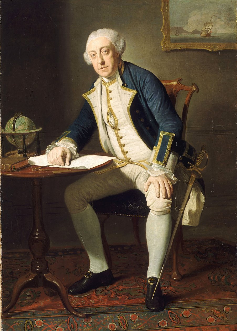Philip Affleck kapitány (1726-99) alkotó: Edward Penny