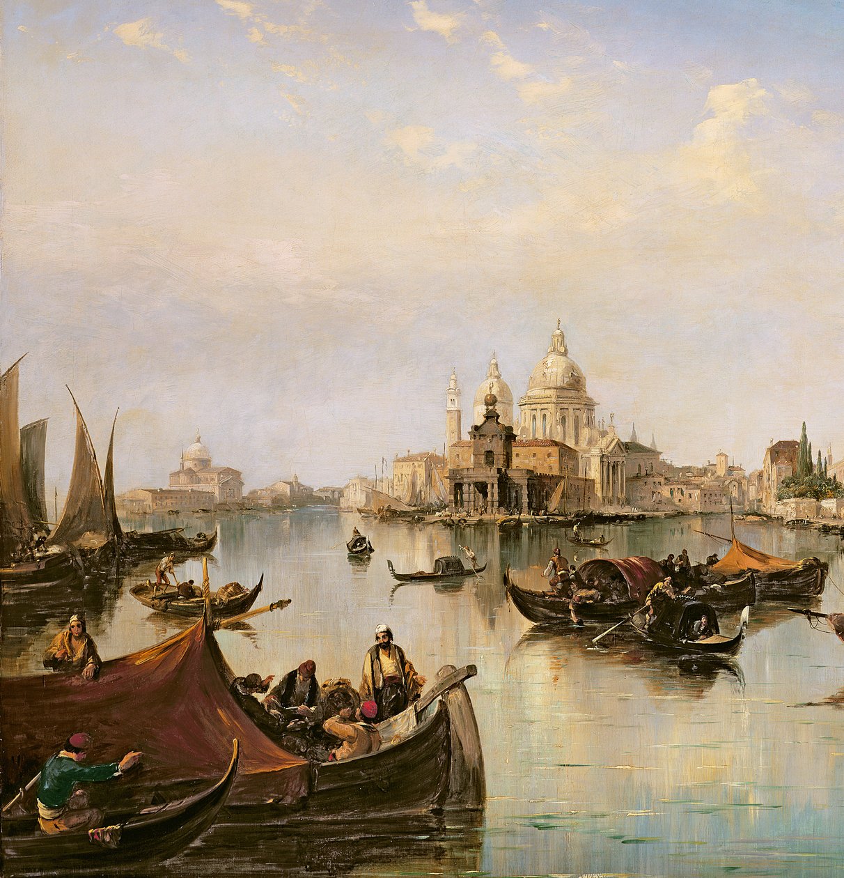 A Bacino di San Marco, a Canal Grande torkolata felé néz (35342 részlet) alkotó: Edward Pritchett