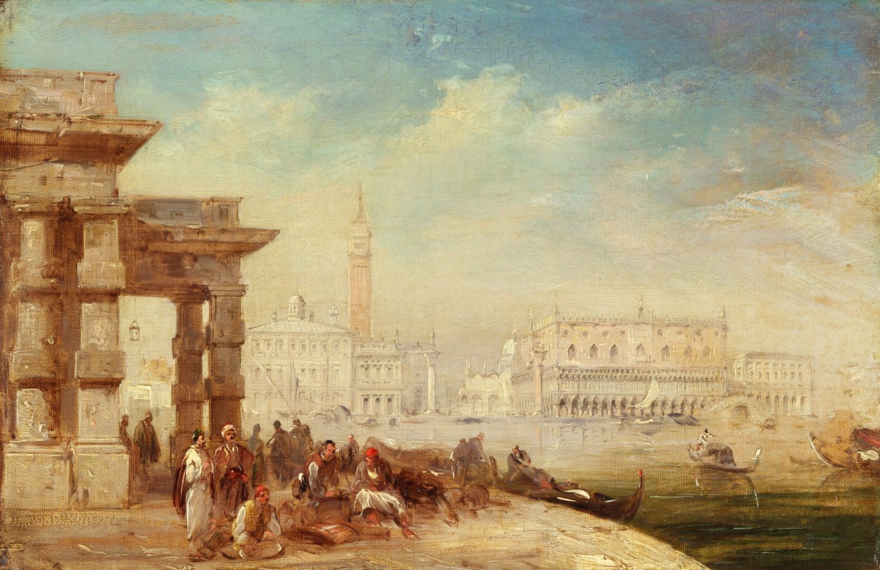 A dózse palotája, Velence (olaj, vászon) alkotó: Edward Pritchett