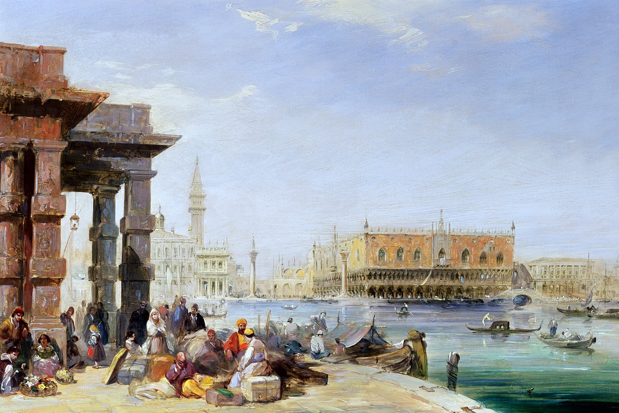 A Dózse-palota a Santa Maria della Salute-ból alkotó: Edward Pritchett