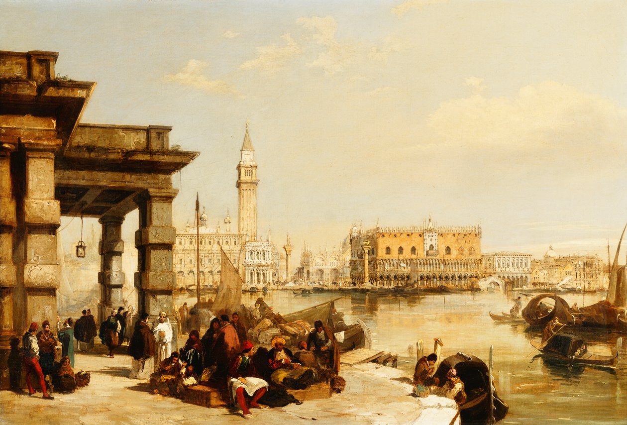 Szent Márk kilátása a velencei Punta della Doganától alkotó: Edward Pritchett