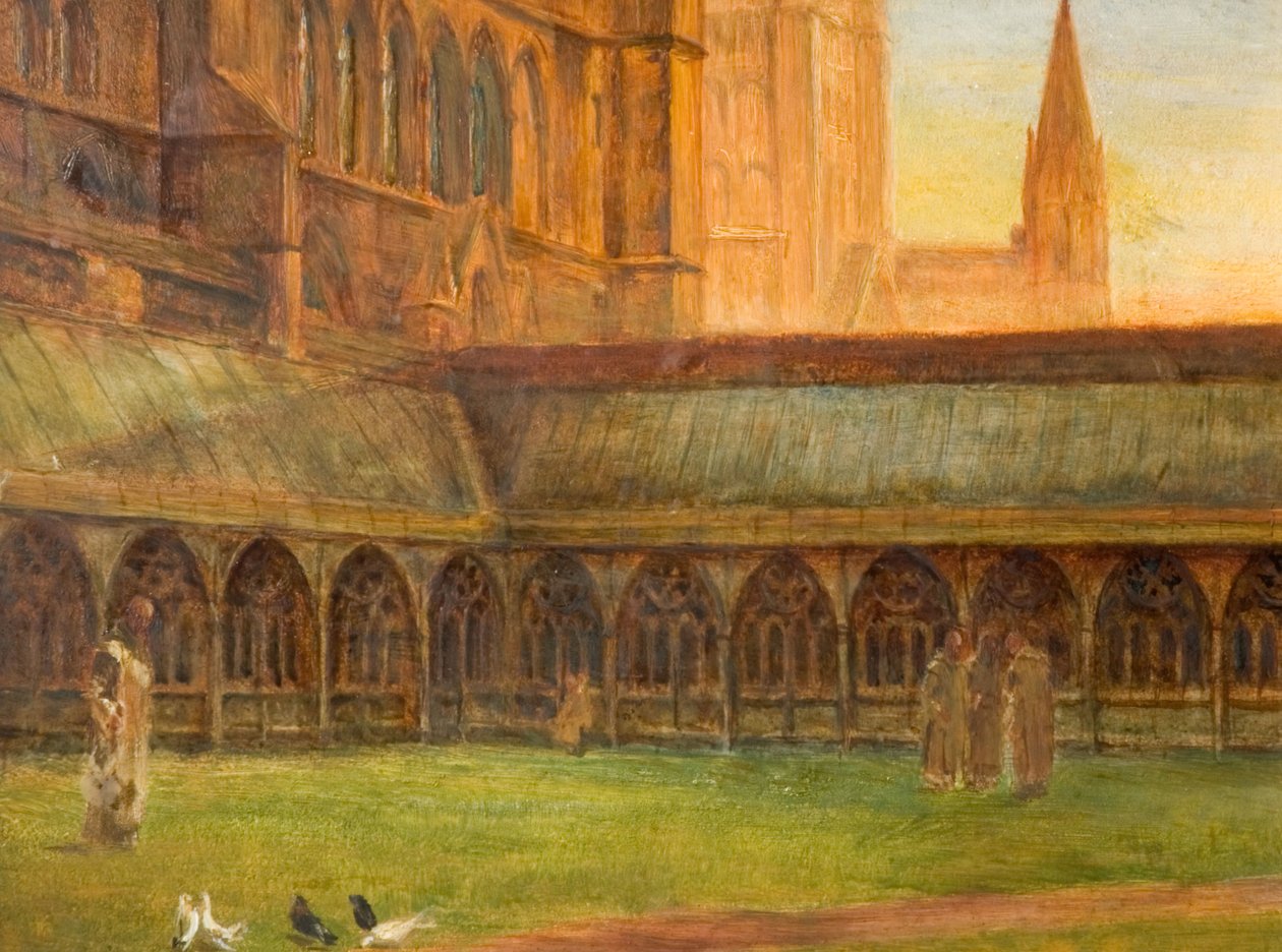 Lincoln katedrális – A kolostorok, 1880. alkotó: Edward R Taylor