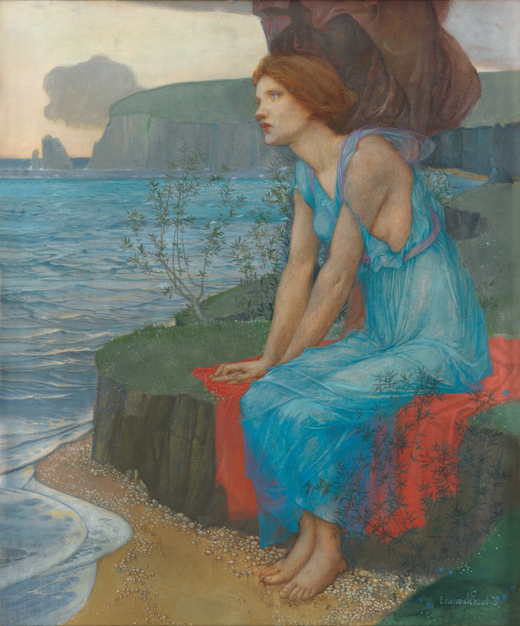 Ariadne Naxos szigetén (tempera vásznon) alkotó: Edward Reginald Frampton