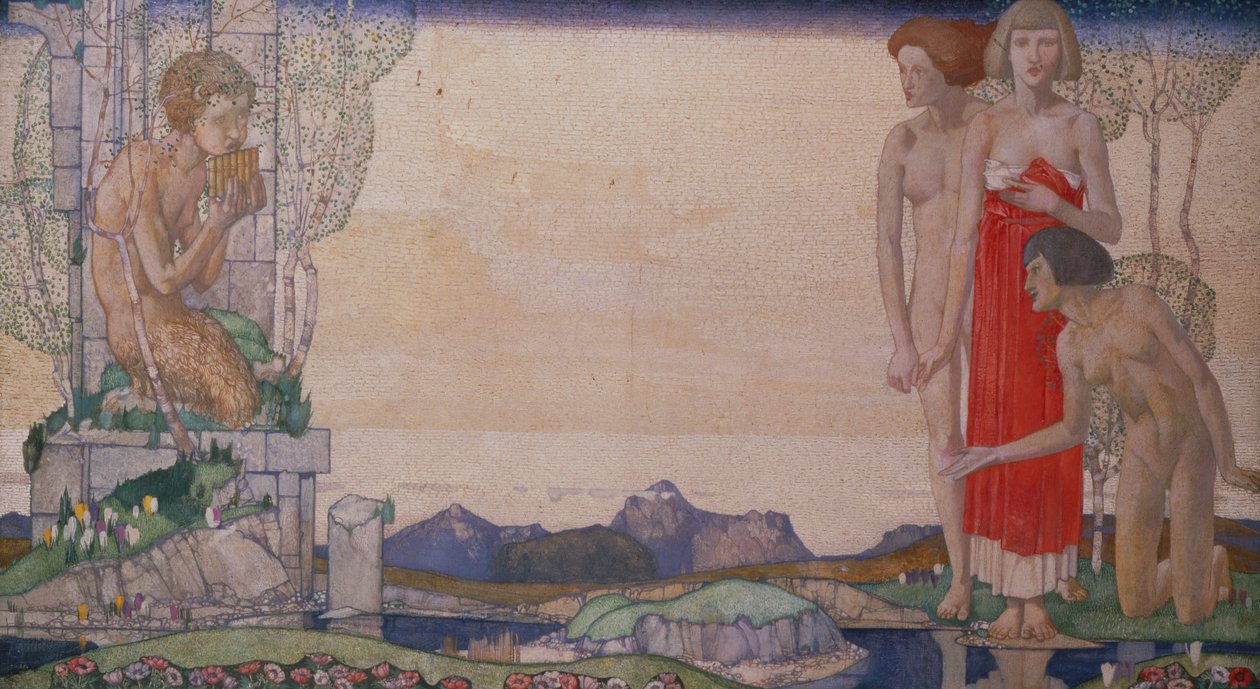 The Voice of Pan (olaj, vászon) alkotó: Edward Reginald Frampton