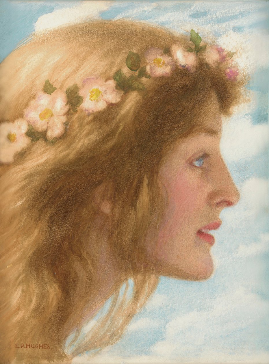 Nap (ceruza és akvarell) alkotó: Edward Robert Hughes