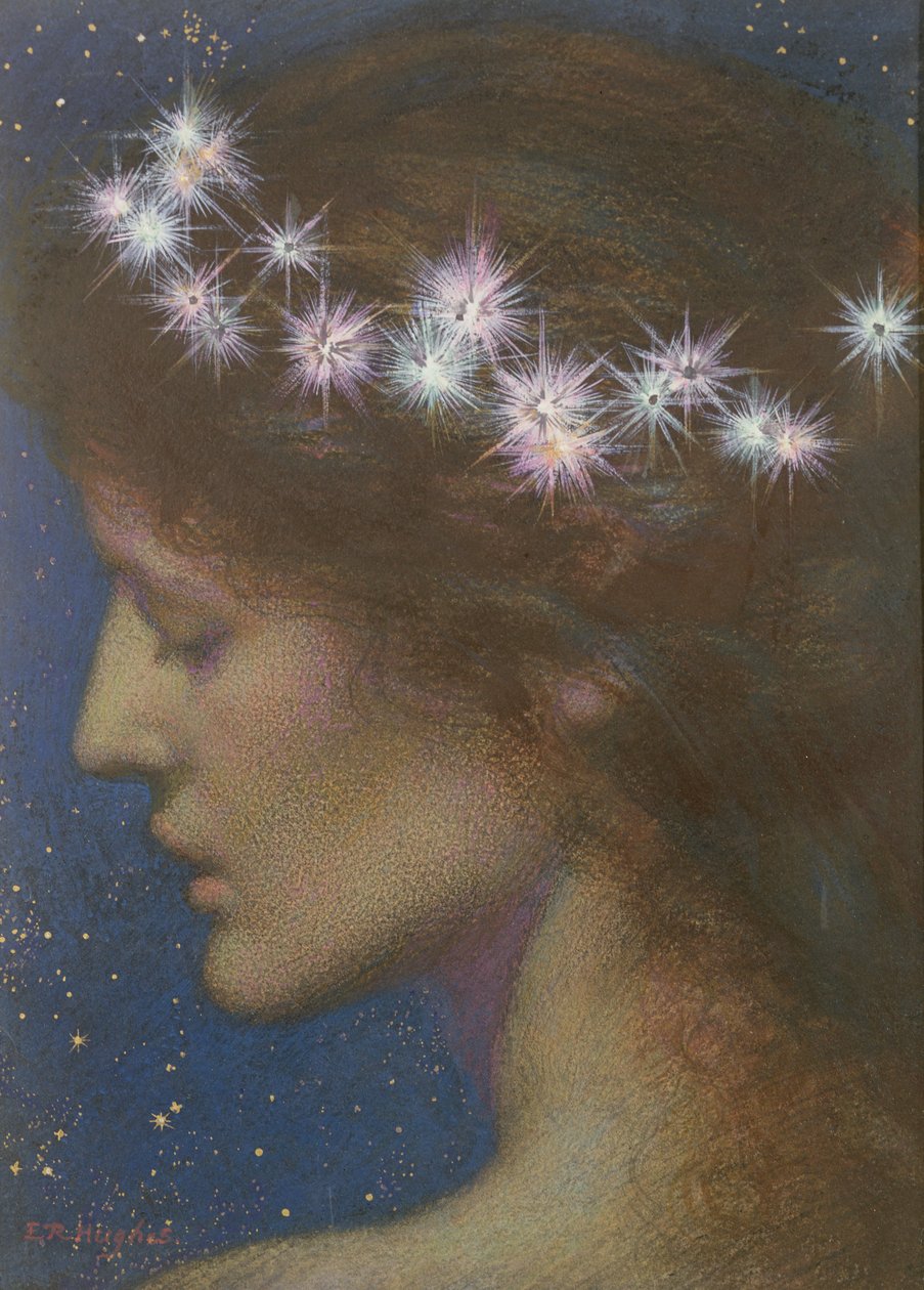 Éjszakai (wc és testszín papíron) (lásd 48895) alkotó: Edward Robert Hughes