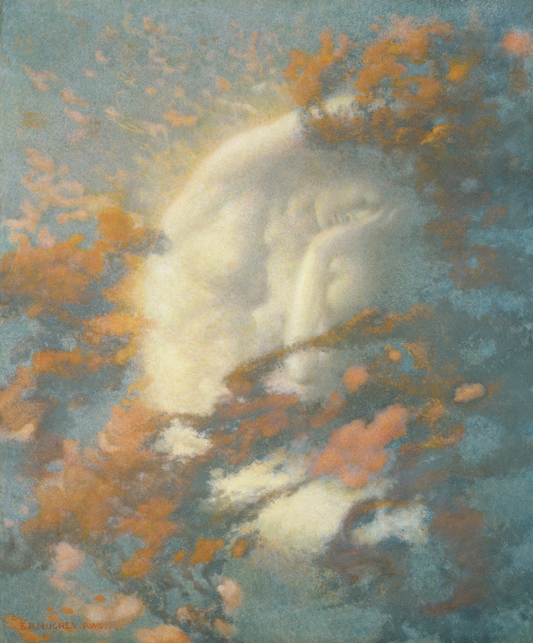 Pack Clouds Away és Welcome Day (wc és aranyfesték papíron) alkotó: Edward Robert Hughes