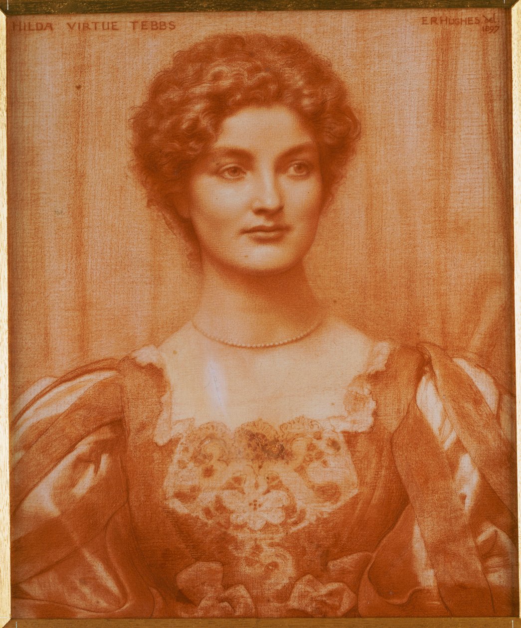 Hilda Virtue Tebbs portréja, 1897 alkotó: Edward Robert Hughes