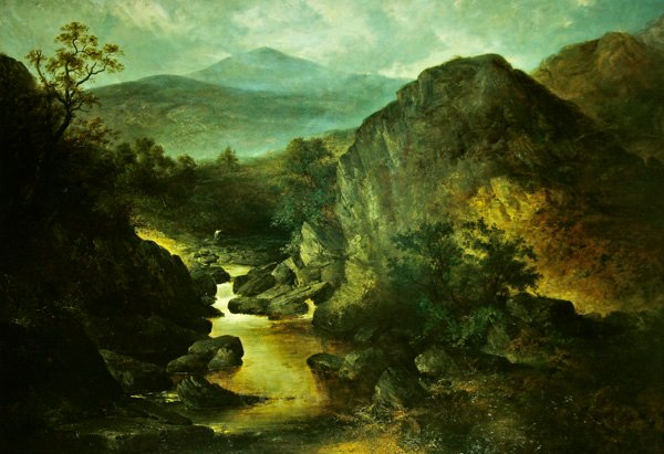 A Conway születése (olaj a panelen) alkotó: Edward Robert Smythe