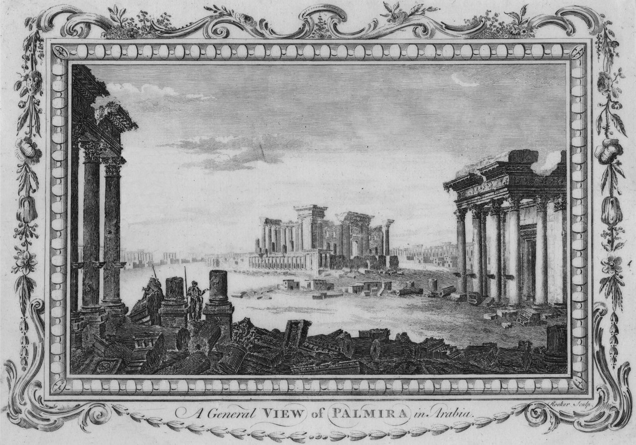 Palmira általános képe Arábiában, 1770 alkotó: Edward Rooker