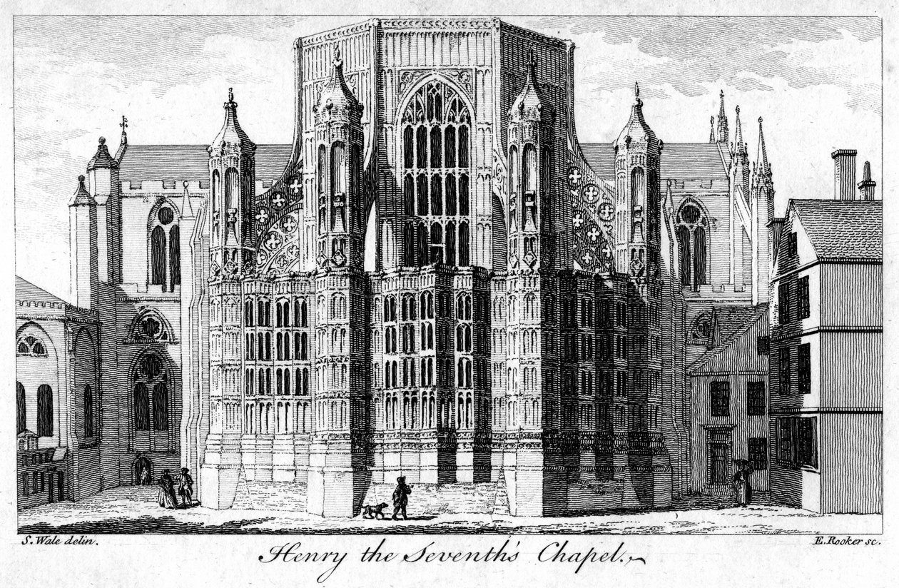 VII. Henrik kápolna, Westminster Abbey, London, 18. század. alkotó: Edward Rooker
