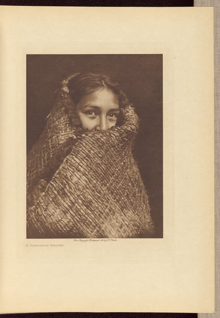 Egy Clayoquot leány alkotó: Edward S. Curtis