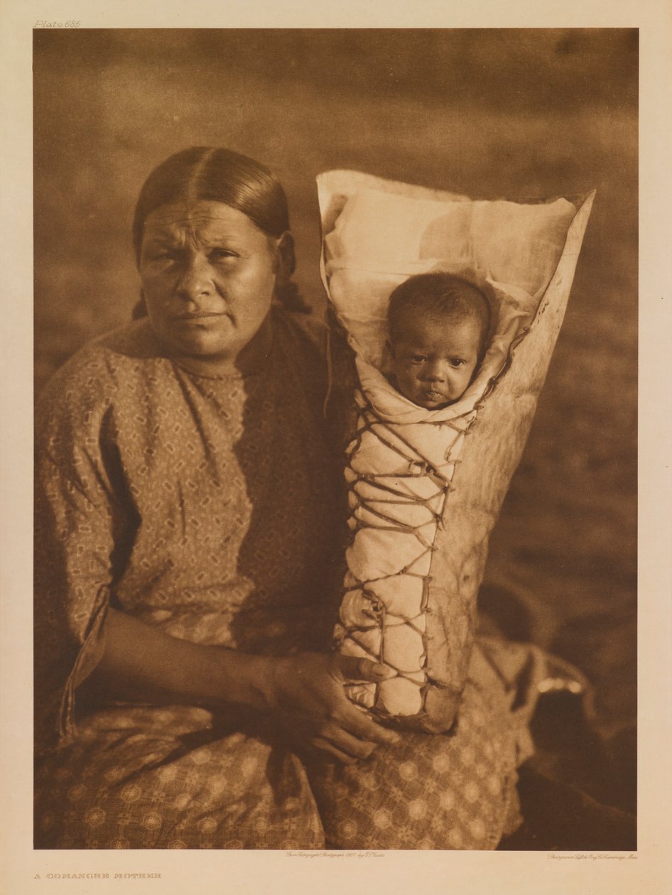 Egy komancs anya alkotó: Edward S. Curtis
